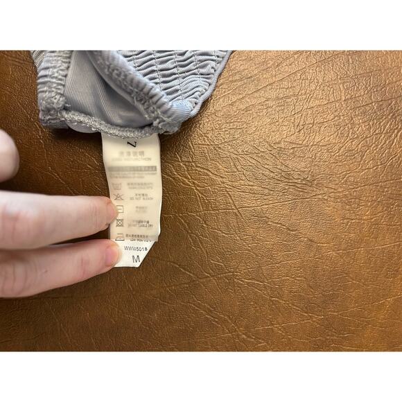 Zaful Gray 2 Piece Ribbed Bikini Women's Medium - Picture 5 of 5